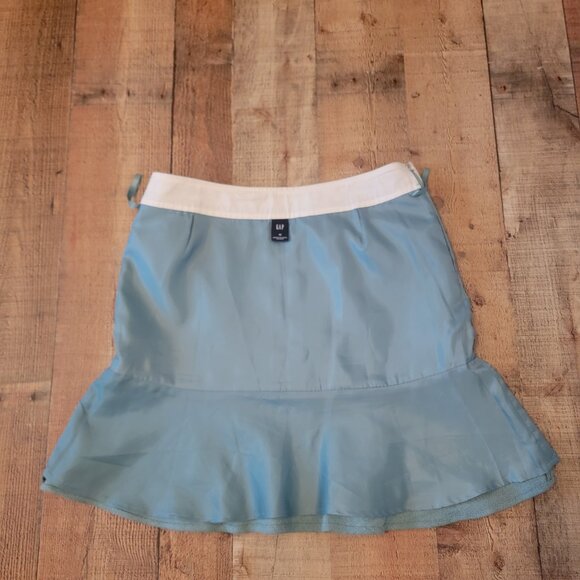 Gap Aqua Wool Blend Trumpet Hem Skirt - Size 10 - Picture 5 of 12